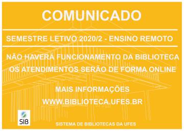 comunicado sobre funcionamento da biblioteca